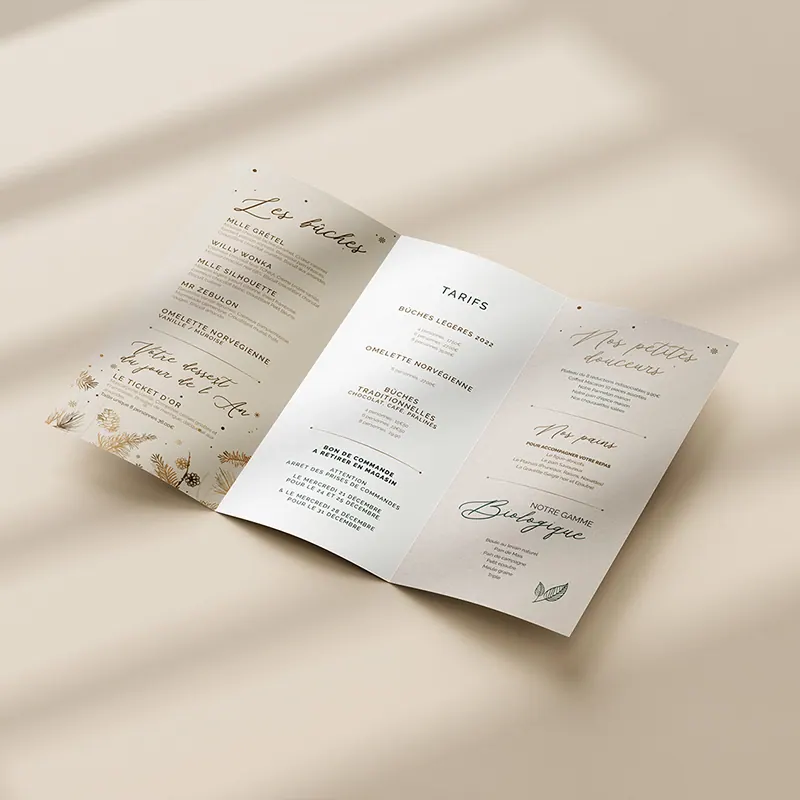 Supports de communication pour une boulangerie