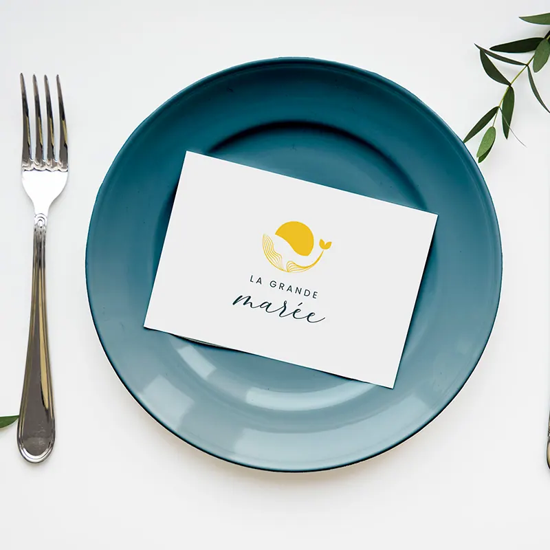 Identité visuelle du restaurant La Grande Marée