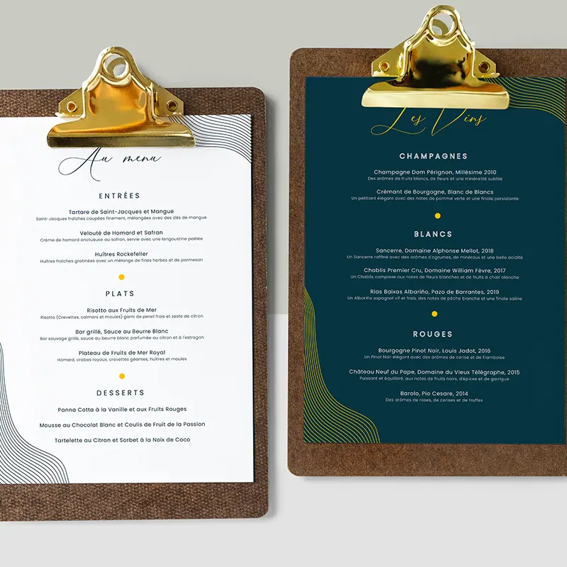 Menu du restaurant La Grande Marée