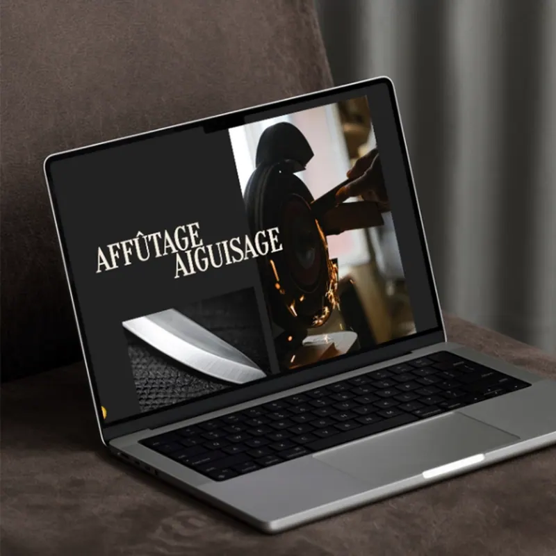 Refonte du site internet de La Coutel'Rie, coutellerie artisanale à Auray