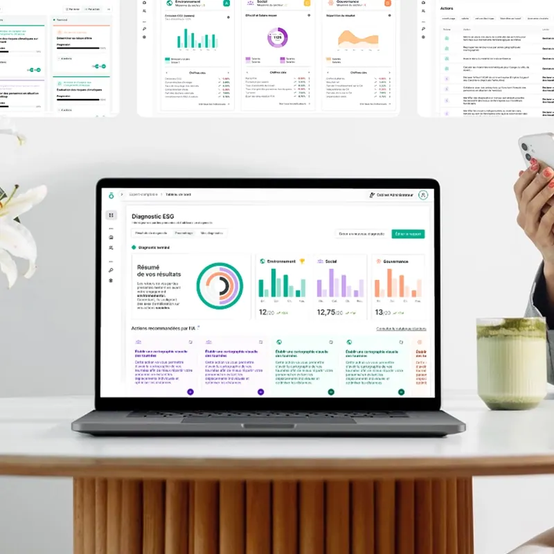 Interface de l'application ensō rse